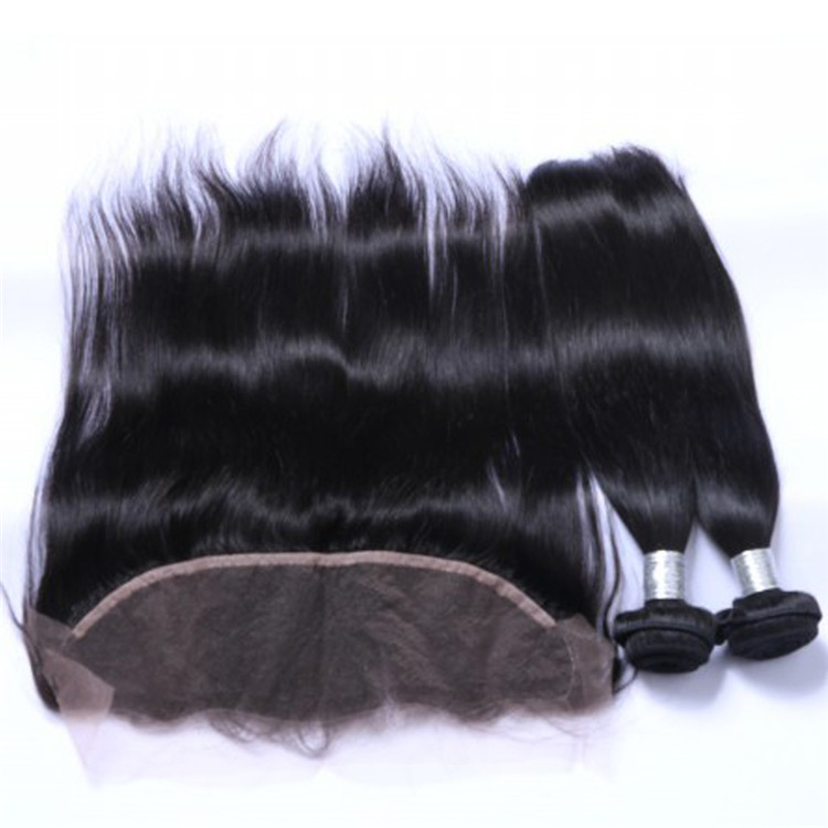 Best Lace Frontals 8-24 Inch Hair Natural Black 13*4 Frontal Brazilian Hair  LM415